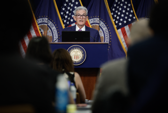 Jerome Powell, président de la Réserve fédérale des États-Unis. CHIP SOMODEVILLA / GETTY IMAGES NORTH AMERICA / Getty Images via AFP