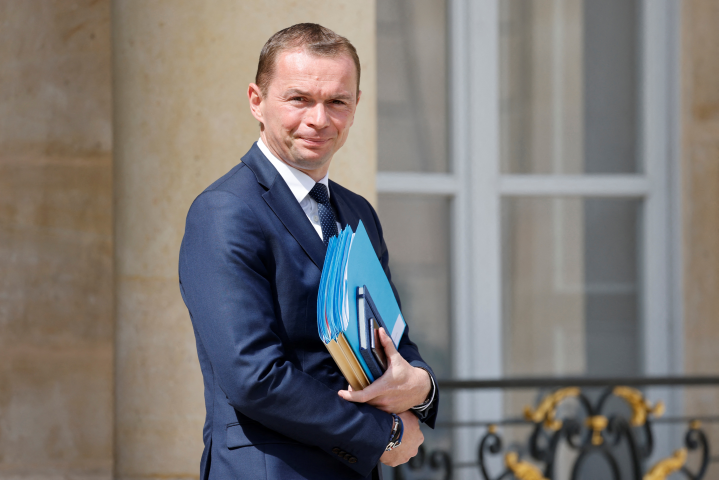 Olivier Dussopt, Ministre du Travail, du Plein emploi et de l'Insertion / Ludovic MARIN / AFP