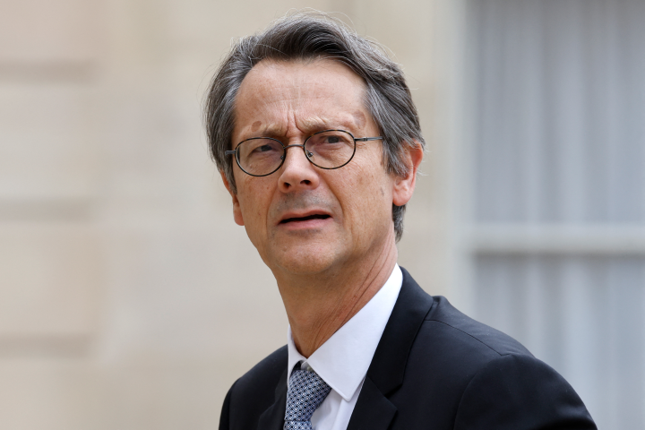 Olivier Andriès, directeur général de Safran (Photo by Ludovic MARIN / AFP)