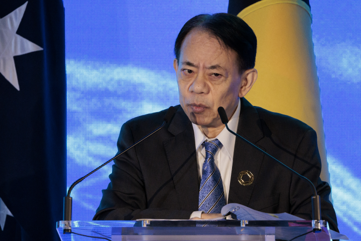 Masatsugu Asakawa, président de la Banque asiatique de développement - BROOK MITCHELL / POOL / AFP