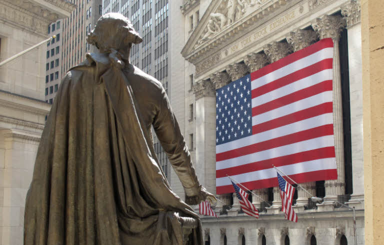 NYSE - Bourse - drapeau américain - New York - USA - Etats-Unis