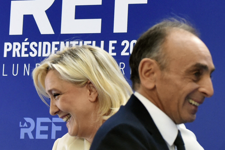 Marine Le Pen et Eric Zemmour - Eric PIERMONT / AFP