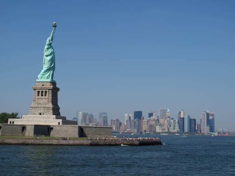 New York - Wall Street - statue de la liberté - banques - USA - Etats-Unis