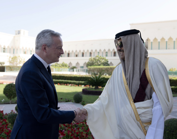 Bruno Le Maire, ministre de l'Économie, avait effectué une tournée dans le Golfe en début d'année. Qatar News Agency / AFP