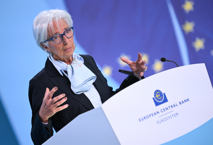 Christine Lagarde, présidente de la Banque centrale européenne - ARNE DEDERT / DPA / dpa Picture-Alliance via AFP