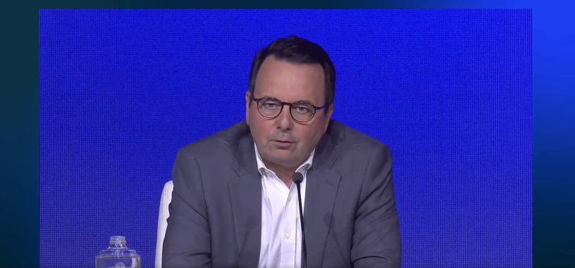Martin Sion, le nouveau directeur général d'Alstom, lors de l'assemblée générale du groupe le 9 juillet 2026.