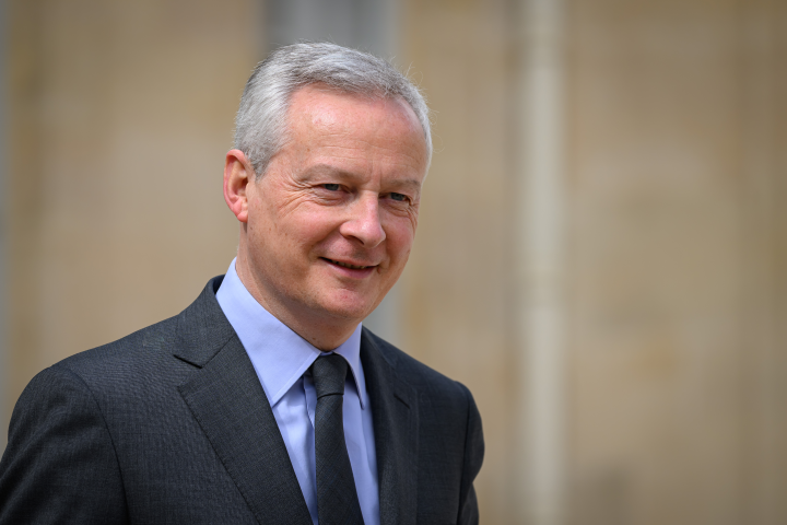 Bruno Le Maire, ministre de l'Économie, des Finances et de la Souveraineté industrielle et numérique (Eric TSCHAEN/REA)