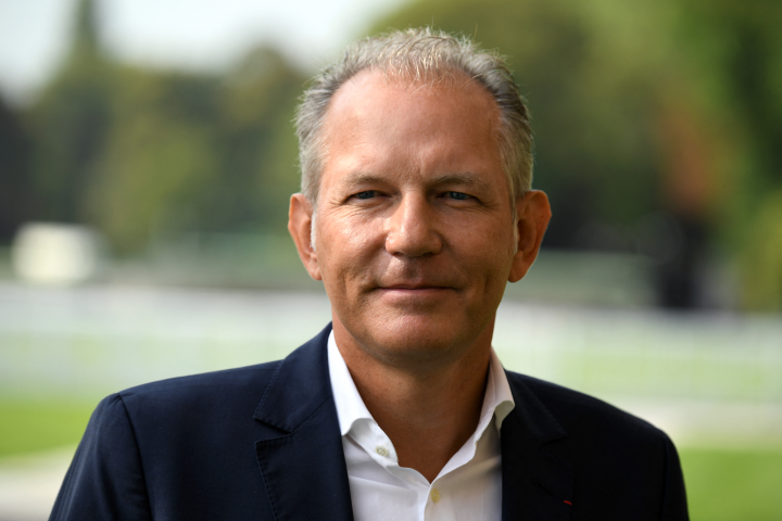 François Jackow, directeur général AIr Liquide (Photo by Eric PIERMONT / AFP)