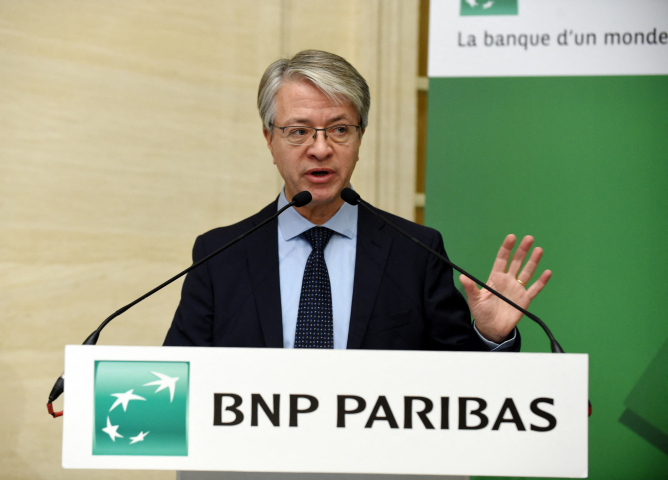 Jean-Laurent Bonnafé, le directeur général de BNP Paribas - Photo by ERIC PIERMONT / AFP