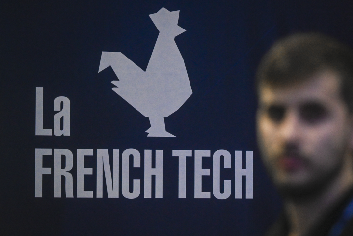 La French Tech (Photo by PATRICIA DE MELO MOREIRA / AFP)