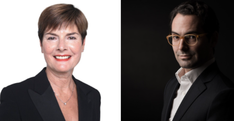 Pascale Auclair et Julien Granotier. Crédits : photos issues de LinkedIn