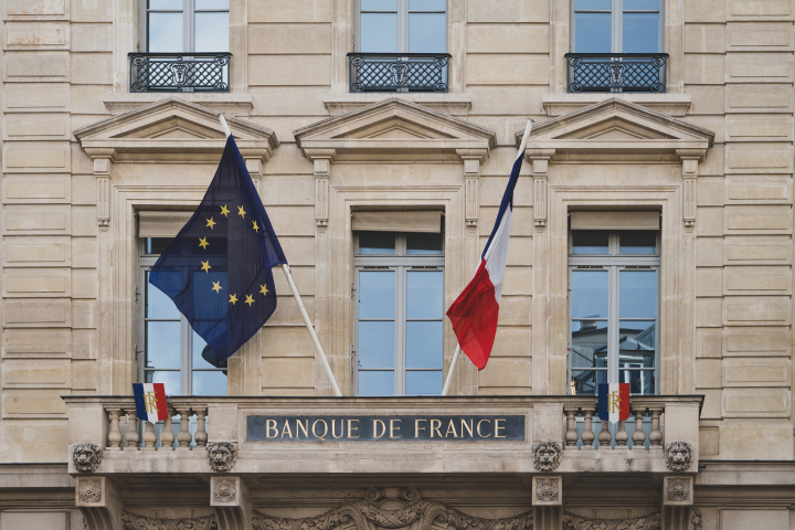 Banque de France. (Photo de Carine Schmitt / Hans Lucas / Hans Lucas via AFP)