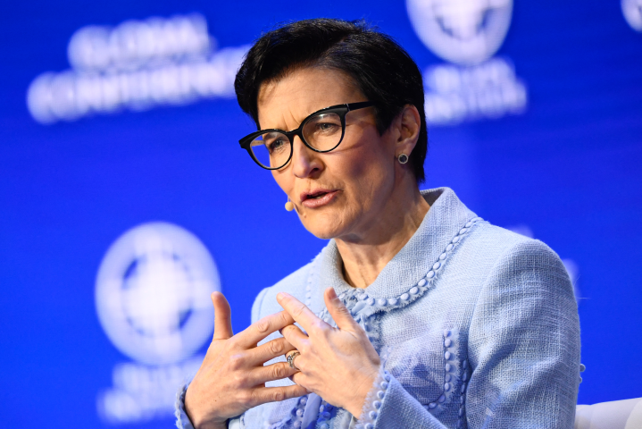 Jane Fraser, directrice générale de Citi - Photo by Patrick T. FALLON / AFP