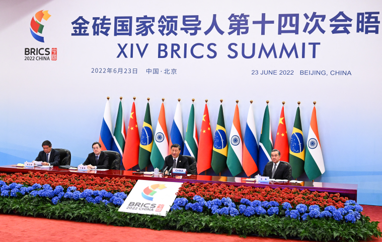 Brésil, Russie, Inde, Chine et Afrique du Sud constituent le groupe de pays émergents des BRICS / Rao Aimin / Xinhua via AFP