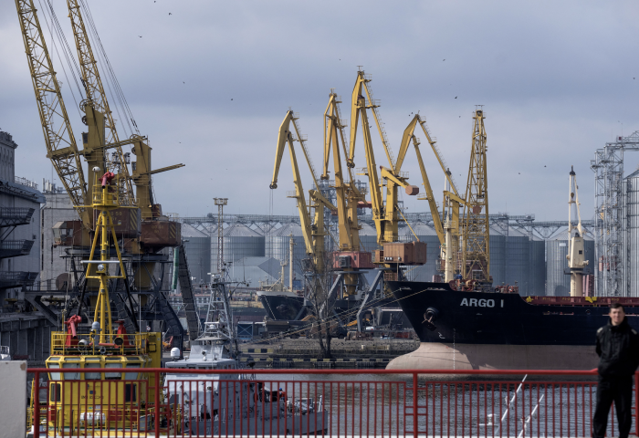 Le port d'Odessa est bien plus calme depuis l'arrêt de l'accord de la mer noire. Bo Amstrup / Ritzau Scanpix / AFP