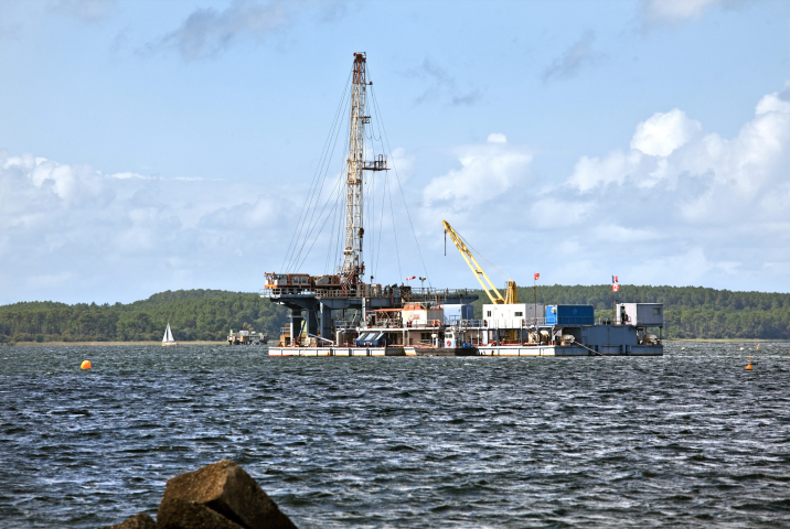 Plateforme de forage pétrolier. Philippe Roy / Aurimages via AFP