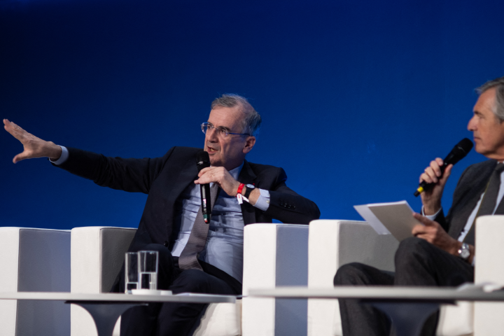 Francois Villeroy de Galhau, gouverneur de la Banque de France - UGO PADOVANI / HANS LUCAS / HANS LUCAS VIA AFP