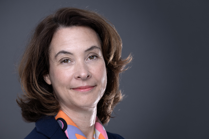 Estelle Brachlianoff, directrice générale de Veolia (Photo by Alain JOCARD / AFP)