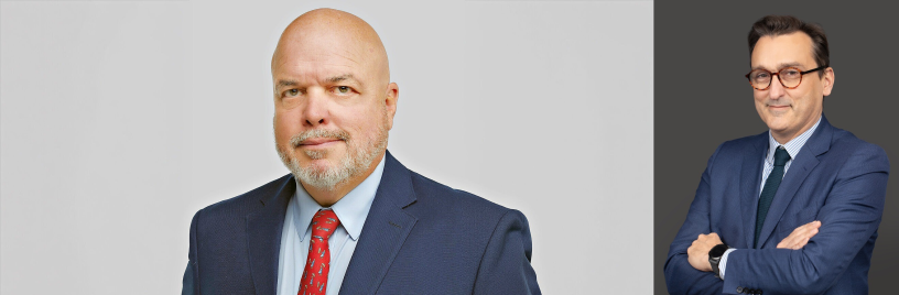 Patrick Moebel (à gauche) prend la direction générale de CEVA Logistics, tandis que Mathieu Friedberg rejoint la transformation du groupe CMA CGM.