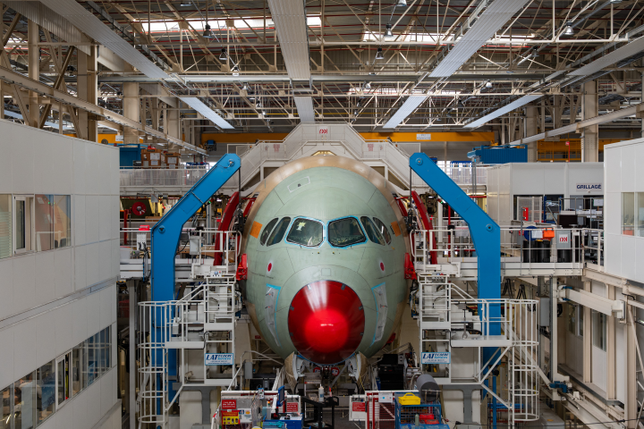 Usine Airbus - Jean-Marc Barrère / Hans Lucas / Hans Lucas via AFP
