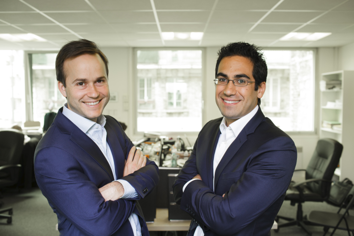 Geoffroy Guigou et Charles Egly, fondateurs de Younited (©Marc BERTRAND/CHALLENGES-REA)