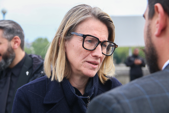 Astrid Panosyan-Bouvet, ministre du Travail - Quentin de Groeve / Hans Lucas / Hans Lucas via AFP