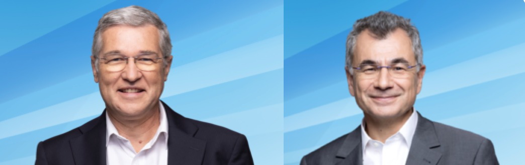 François Abrial, futur secrétaire général, et Pascal Vinet, nouveau directeur général adjoint d'Air Liquide (©Air Liquide)