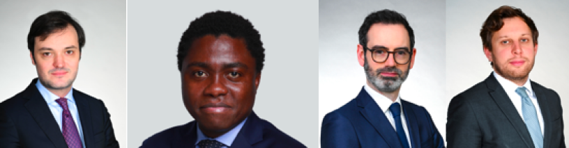 Guillaume Daraux, Pierre Cédric Ekombol, Guillaume Mallen et Philippe Englebert (Lazard)