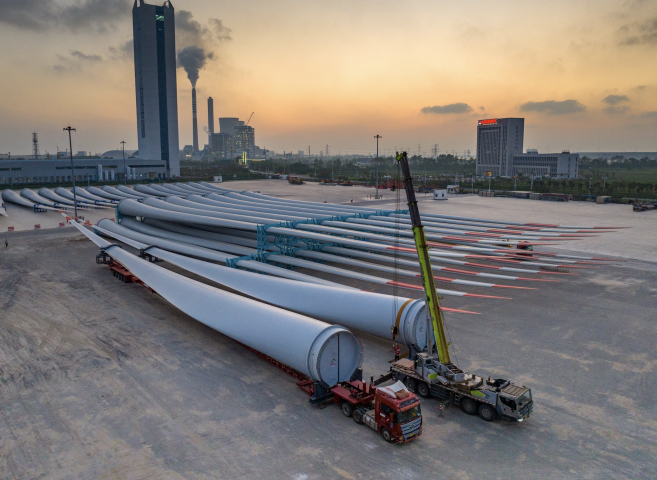 La Chine caracole en tête de la course aux technologies vertes. Li Bo / XINHUA / Xinhua via AFP