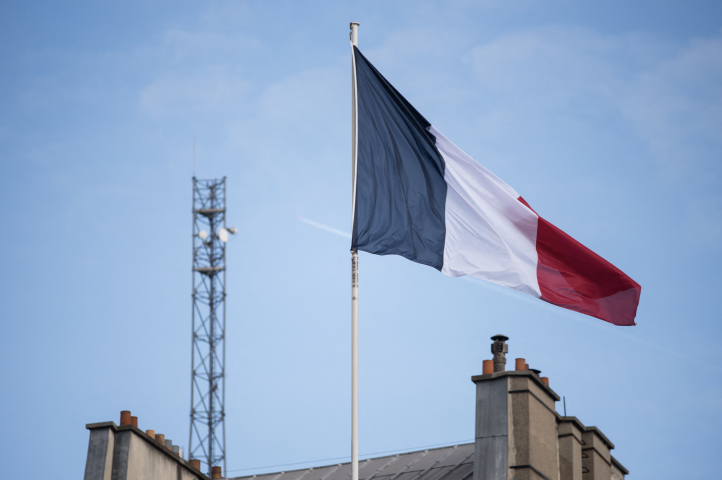 Drapeau français. Andrea Savorani Neri / NurPhoto / NurPhoto via AFP