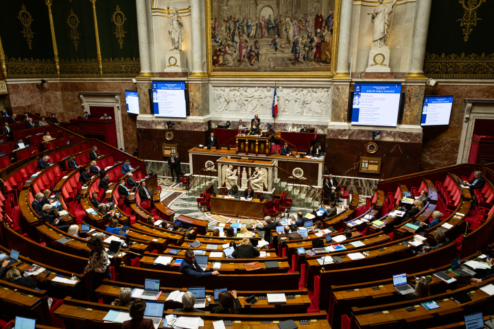 Assemblée nationale - Telmo Pinto/NurPhoto) (Photo by Telmo Pinto / NurPhoto via AFP