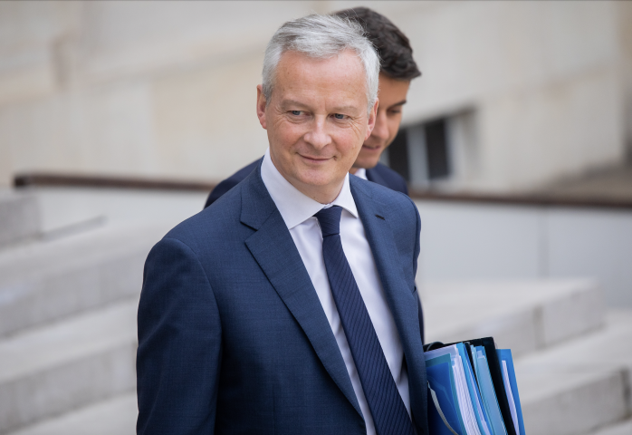 Bruno Le Maire se montre ravi de la 5e édition du sommet Choose France. Romain GAILLARD/REA