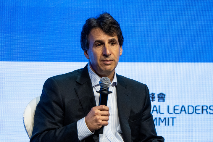 Marc Rowan, le directeur général du fonds new-yorkais Apollo - Photo by Vernon Yuen / NurPhoto / NurPhoto via AFP