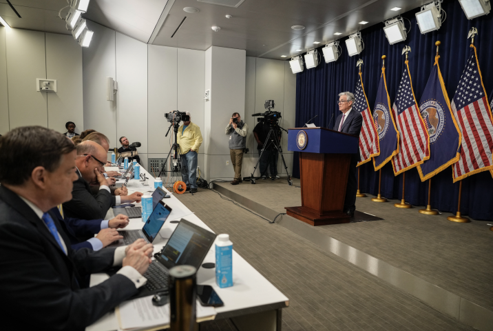 Changement parmi les membres votants du Comité de politique monétaire de la  Réserve fédérale des États-Unis. Drew Angerer / GETTY IMAGES NORTH AMERICA / Getty Images via AFP