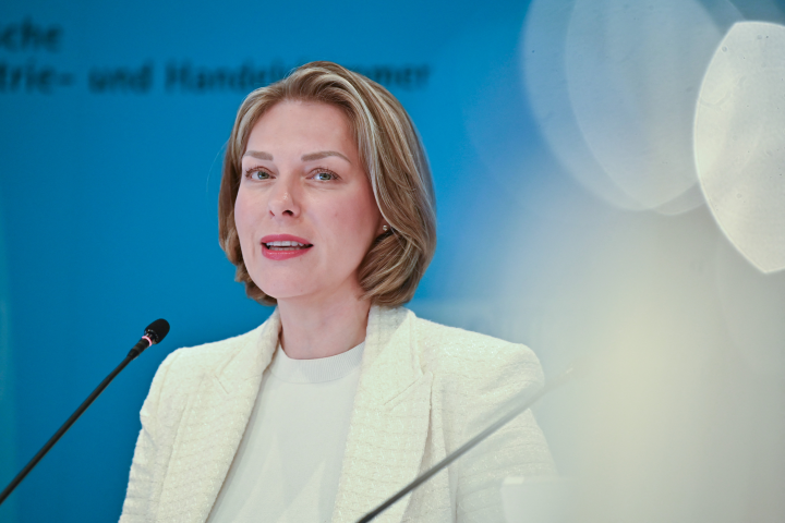 Helena Melnikov, directrice générale de la Chambre de commerce et d'industrie d'Allemagne - Katharina Kausche / dpa Picture-Alliance via AFP