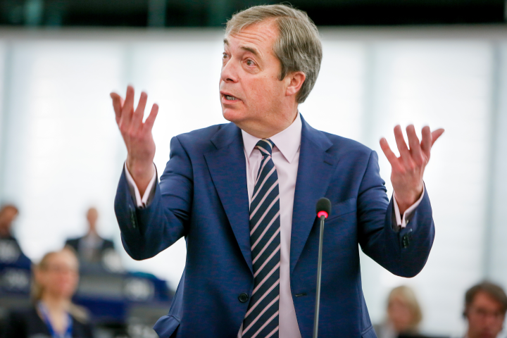 Nigel Farage, leader du Brexit Party