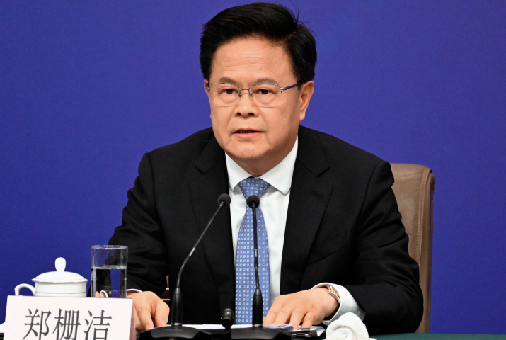 Zheng Shanjie, dirigeant la commission nationale du développement et de la réforme. WANG Zhao / AFP