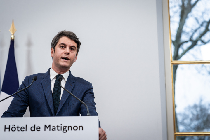 Le Premier ministre, Gabriel Attal (Photo by Xose Bouzas / Hans Lucas / Hans Lucas via AFP)
