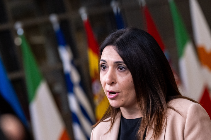 Marilena Raouna, vice-ministre des affaires européennes de la République de Chypre (Photo : Martin Bertrand / Hans Lucas / Hans Lucas via AFP)