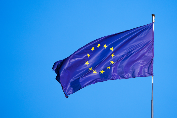 Drapeau européen. Photo par ALESSIO MORGESE / NURPHOTO / NURPHOTO VIA AFP