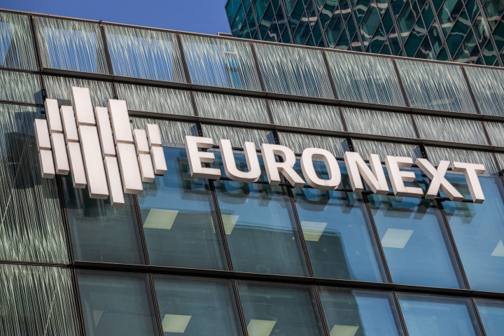 Euronext (Photo by Benjamin Polge / Hans Lucas / Hans Lucas via AFP)