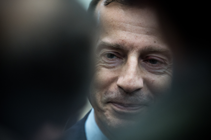 Guillaume Faury, le président-directeur général d'Airbus - Photo by Frédéric Scheiber / Hans Lucas / Hans Lucas via AFP
