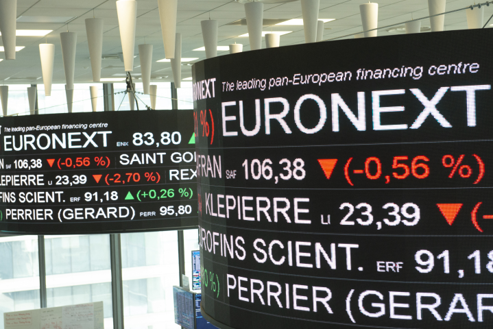 Euronext  (Photo by Joao Luiz Bulcao / Hans Lucas / Hans Lucas via AFP)