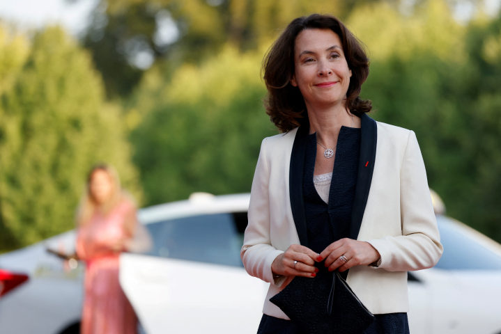 Estelle Brachlianoff, directrice générale de Veolia (©Photo by Ludovic MARIN / various sources / AFP)