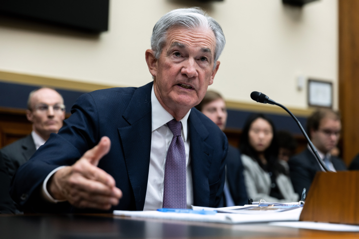 Jerome Powell, président de la Réserve fédérale américaine - JULIA NIKHINSON/NYT-REA/NYT-REA