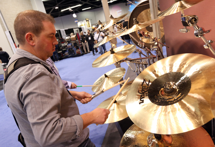 Cymbales Zildjian. Photo de Jesse Grant / GETTY IMAGES NORTH AMERICA / Getty Images via AFP