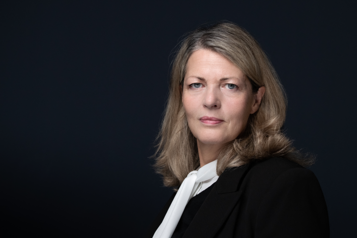 Marie-Anne Barbat-Layani, présidente de l'AMF ( © (Photo by JOEL SAGET / AFP)