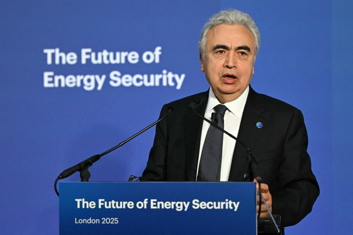 Fatih Birol, le directeur exécutif de l'AIE. Photo by WPA POOL / GETTY IMAGES EUROPE / Getty Images via AFP