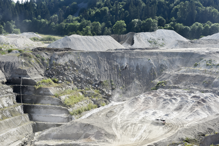 Carrière de diatomite du site de Foufouilloux (Cantal) exploitée par Imerys - AFP