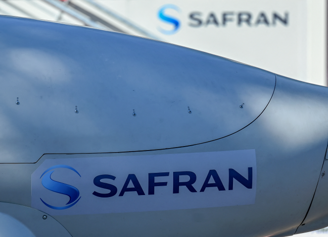 Safran (Photo by EMMANUEL DUNAND / AFP)